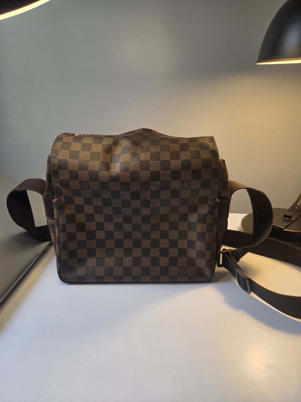 Louis Vuitton LV Crossbody bag Naviglio Brown Damier Authentic - Picture 5 of 16